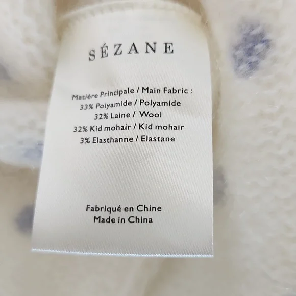 Sezane Pull Alban jumper sweater Wool mohair NWT size XS - Picture 9 of 14